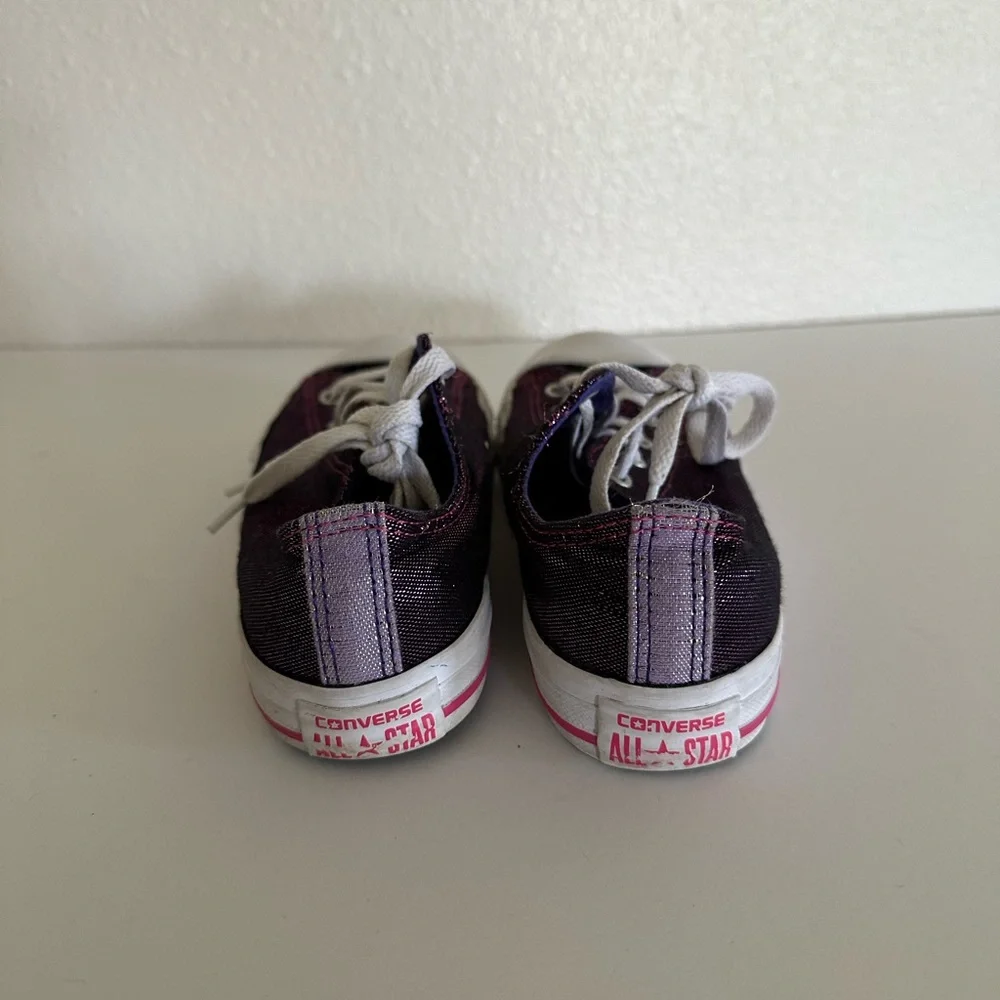 Converse All Star Toddler Girls 12‎ Medium Purple Low Top Fabric size 3